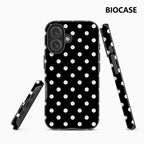 Black and White Polka Dots IPhone17 Must-Haves Phone Case for IPhone 17 16 15 14 13 12 Pro Max Plus Double-layer Back Cover