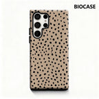 Black Spots on Camel Phone Case for Samsung Galaxy S25 Ultra S24 S23 Ultra Plus Glossy Double-layer Back Cover