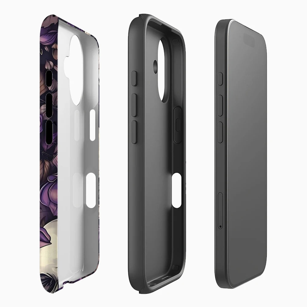 Skulls and Purple Roses IPhone17 Must-Haves Phone Case for IPhone 17 16 15 14 13 12 11 Pro Max Plus Double-layer Back Cover Secondary image