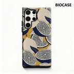 Lemon Slice Tapestry Phone Case for Samsung Galaxy S25 Ultra S24 S23 Ultra Plus Glossy Double-layer Back Cover