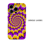 Psychedelic Spin Phone Case for Magnetic Phone Case for IPhone 17 16 15 14 13 Pro Max Plus Single Double-layer Tough Case