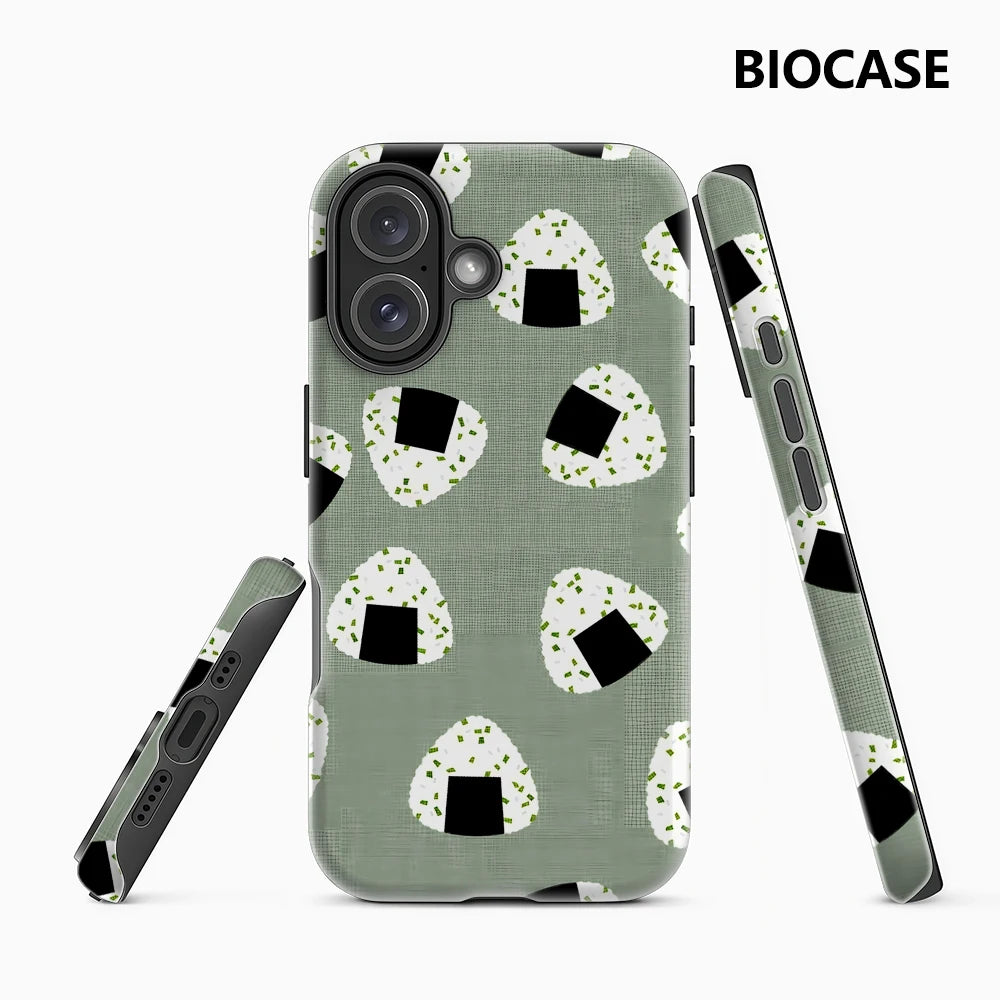Onigiri Pattern Phone Case for Magnetic Phone Case for IPhone 17 16 15 14 13 Pro Max Plus Single Double-layer Tough Case Main image