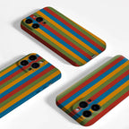 Rainbow Striped Pattern Retro Phone Case for Magnetic Phone Case for IPhone 17 16 15 14 13 Pro Max Plus Single Double-layer Case