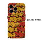 Sleepy Cat Pattern Phone Case for Magnetic Phone Case for IPhone 17 16 15 14 13 Pro Max Plus Single Double-layer Tough Case